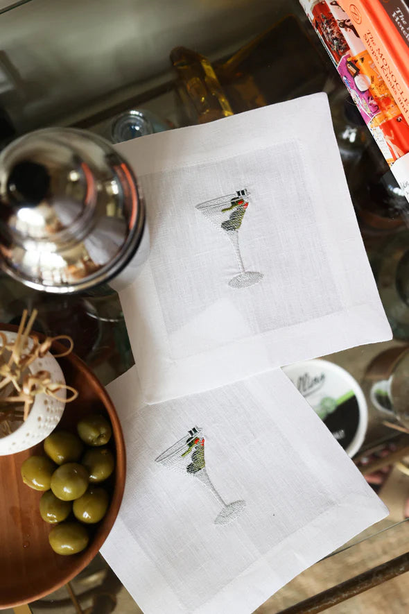 THE MARTINI COCKTAIL NAPKINS - SET OF 4