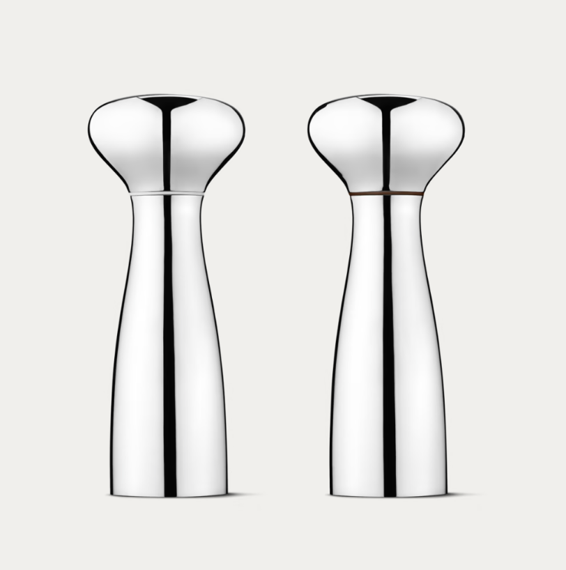 ALFREDO SALT AND PEPPER SS ABS CERAMIC MILL 2 PCS