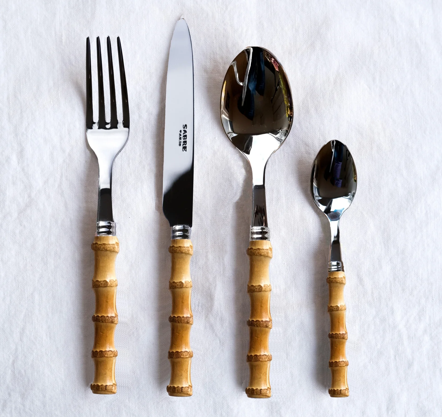 CUTLERY SET - Panda Bamboo, SET OF 4