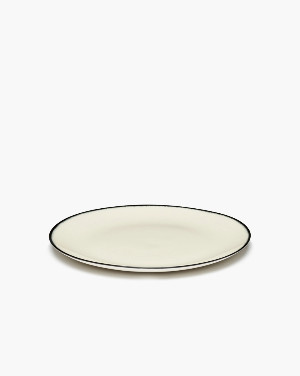 PLATE L WHITE/BLACK, DÉ