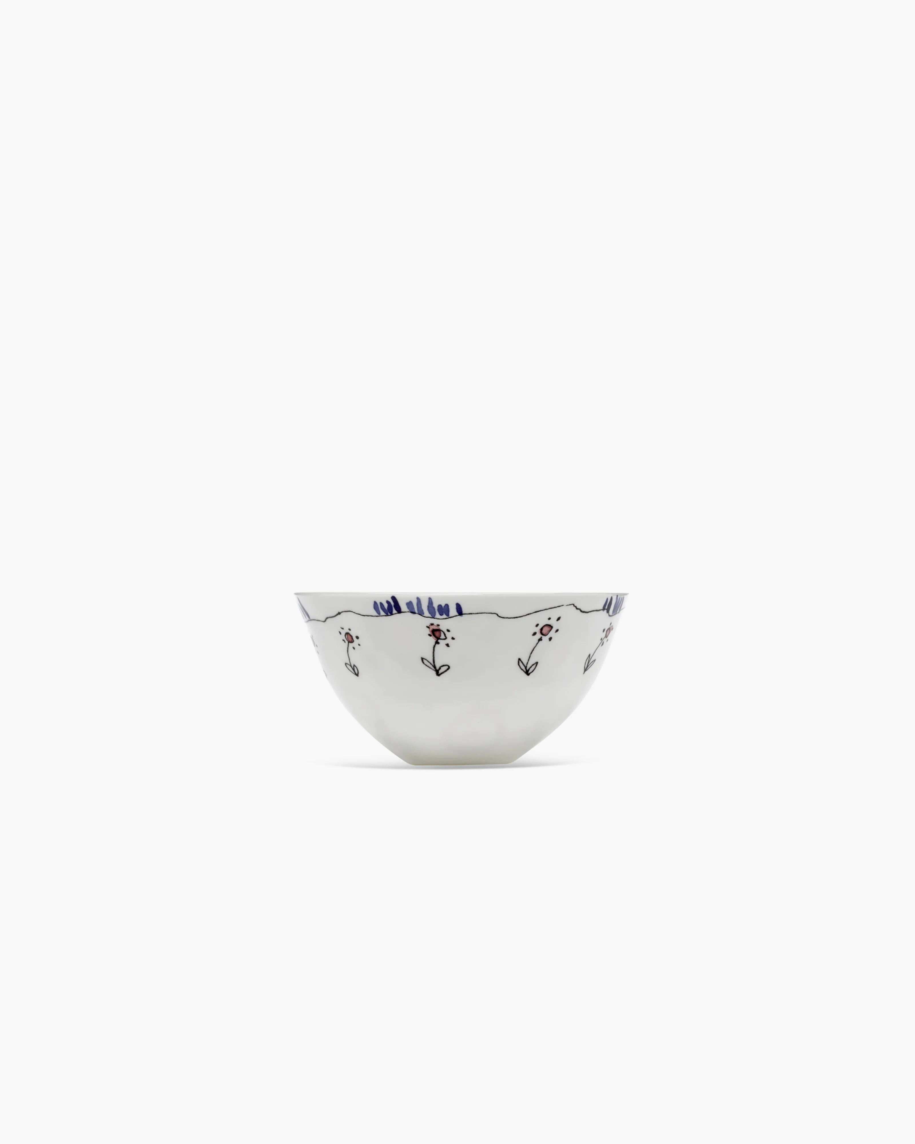 BOWL M ANEMONE MILK MIDNIGHT FLOWER
