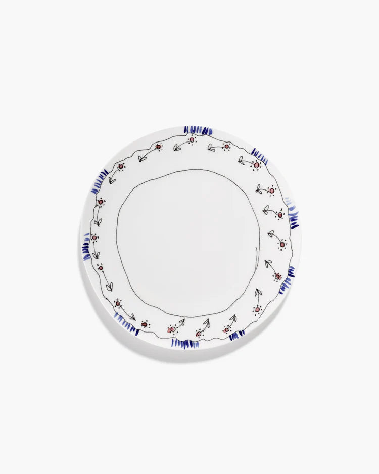 PLATE S ANEMONE MILK MF