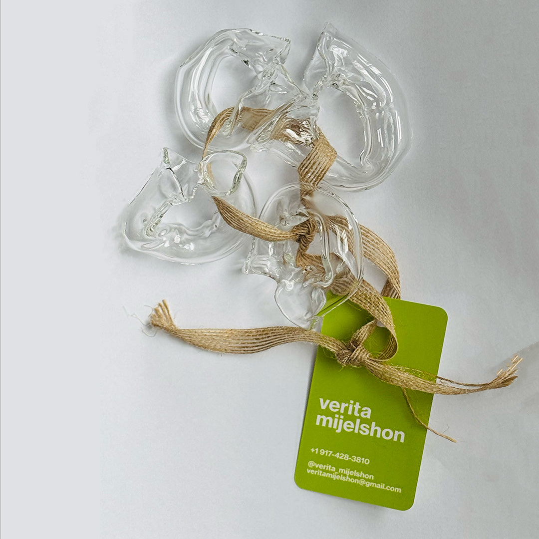 Verita Glass Napkin Ring -SET OF 4