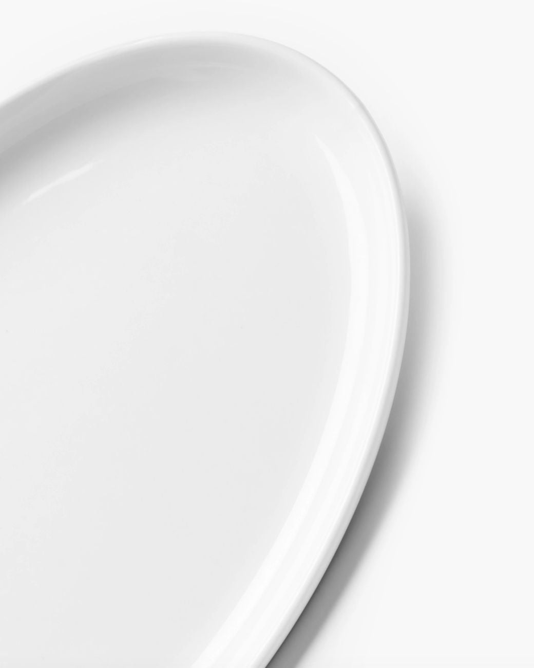 Oval plate M white matt Passe-partout