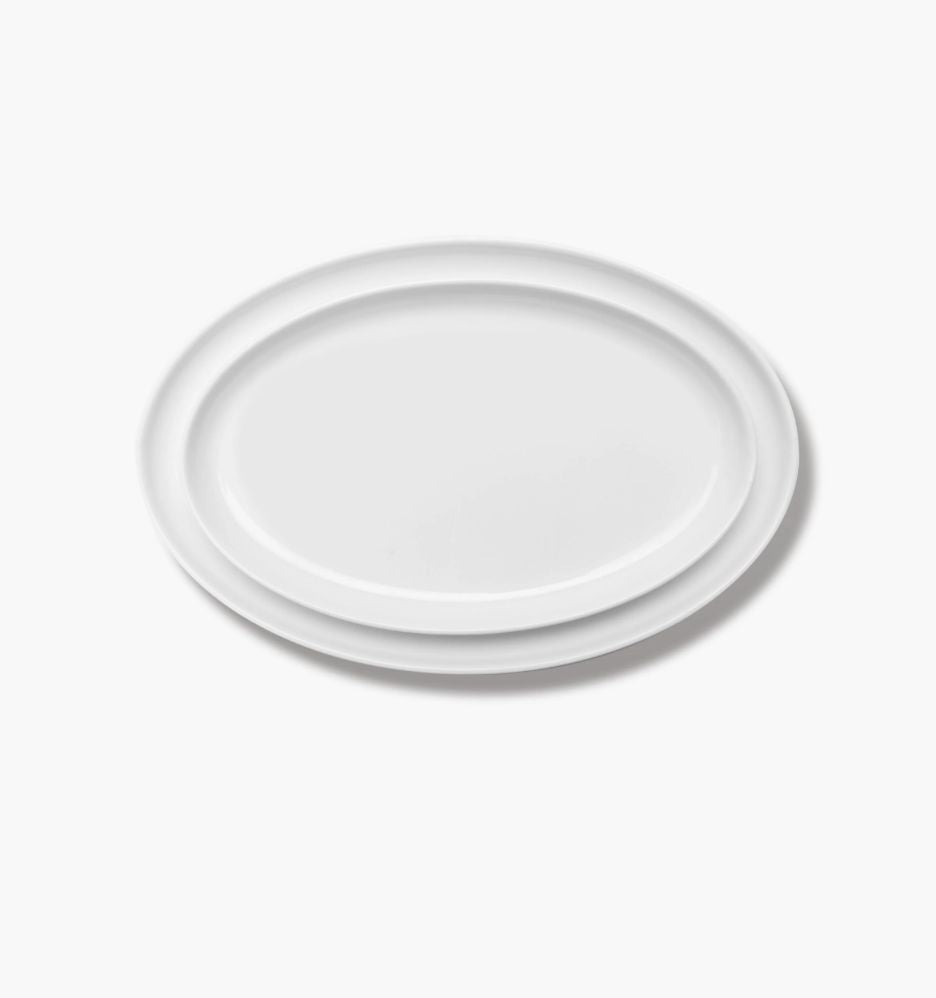 Oval plate M white matt Passe-partout