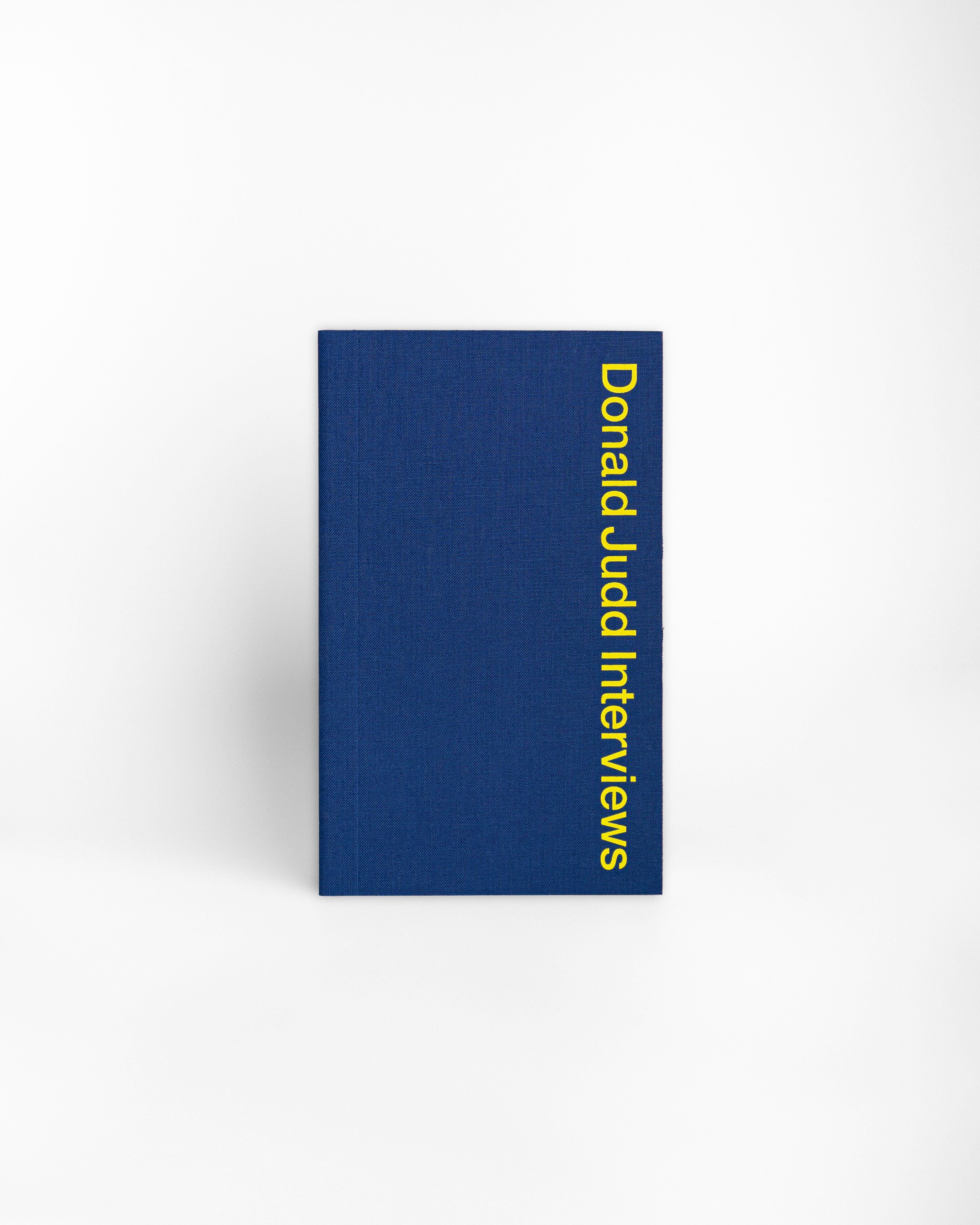Donald Judd Interviews