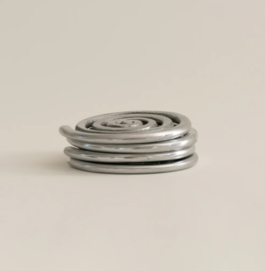 SPIRAL COASTERS SET OF 4_