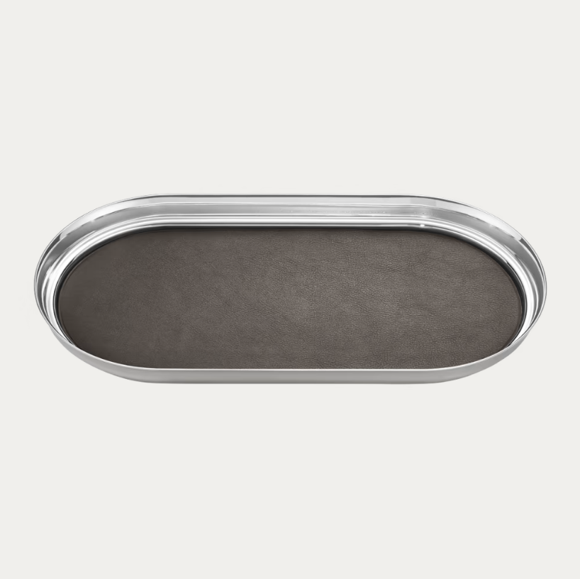 MANHATTAN TRAY, SS & LEATHER