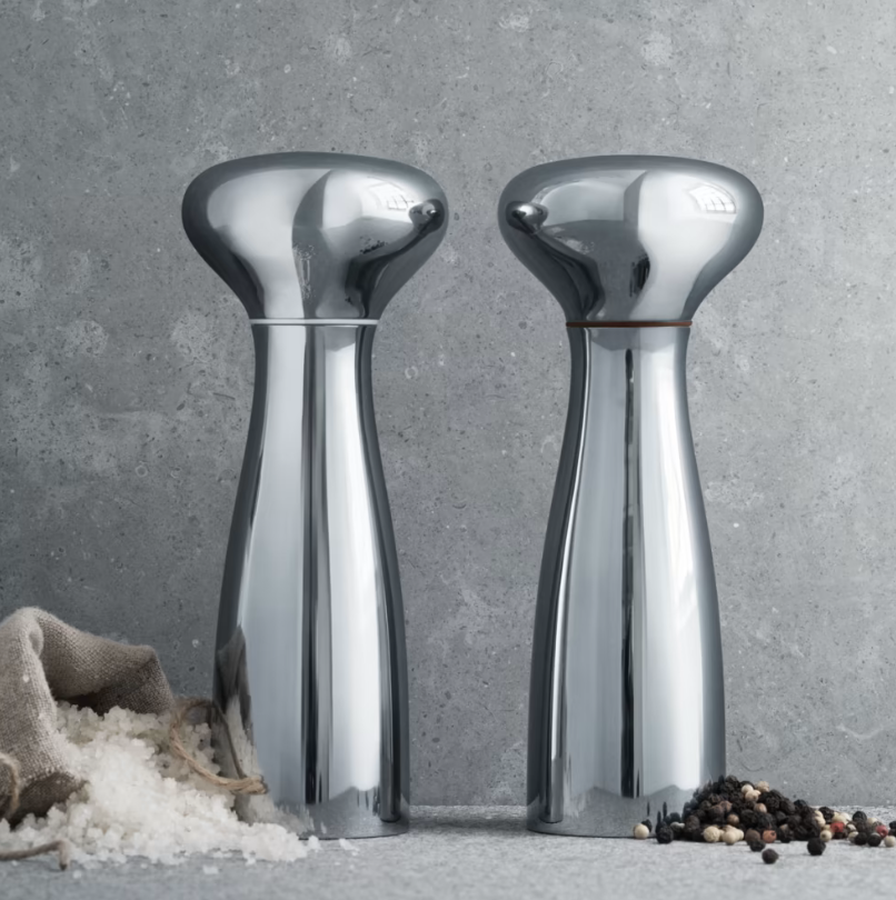 ALFREDO SALT AND PEPPER SS ABS CERAMIC MILL 2 PCS