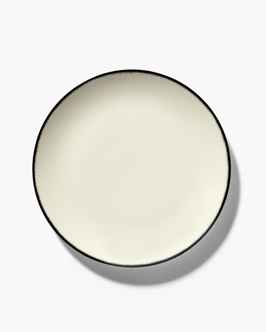 PLATE L WHITE/BLACK, DÉ
