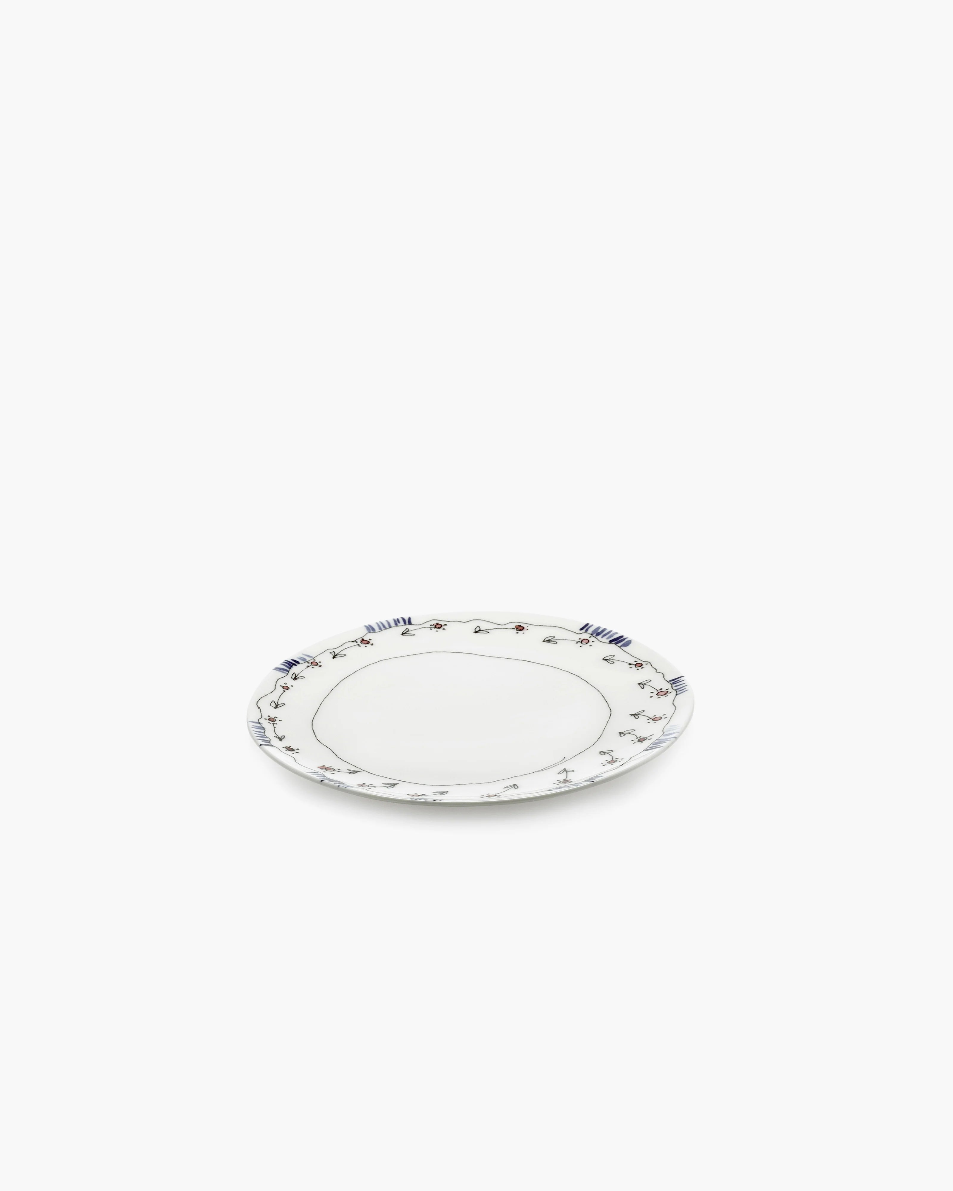 Side plate Anemone milk Midnight Flowers