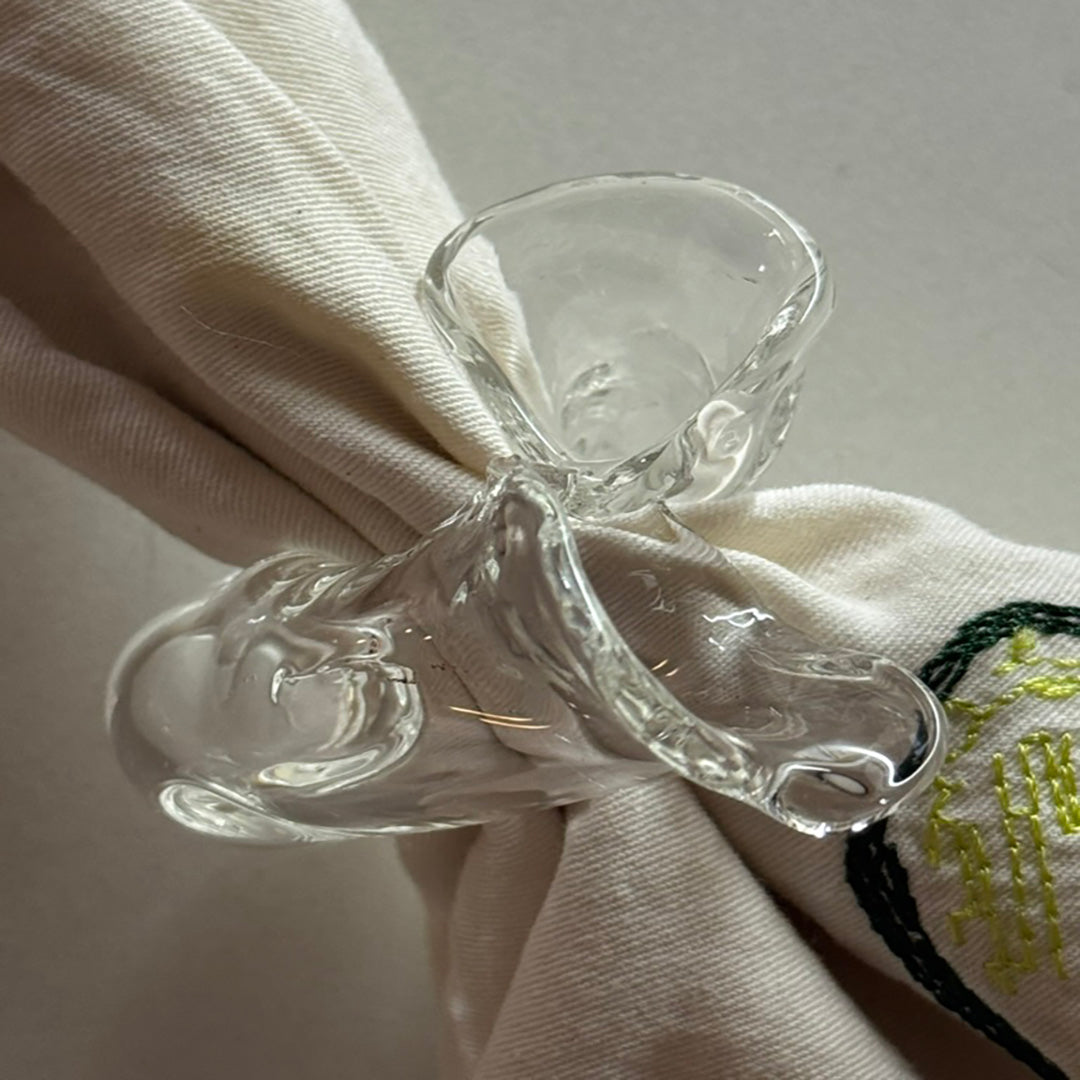 Verita Glass Napkin Ring -SET OF 4