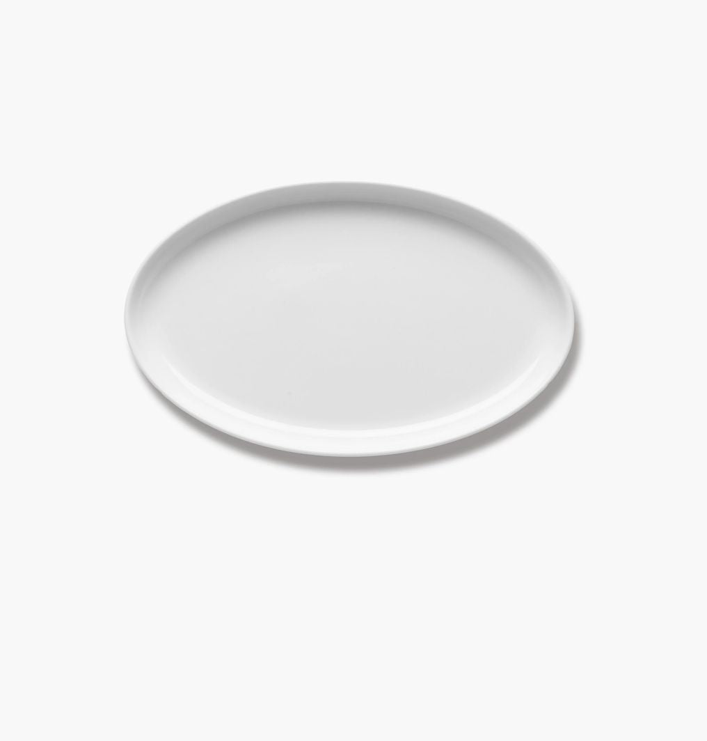 Oval plate M white matt Passe-partout