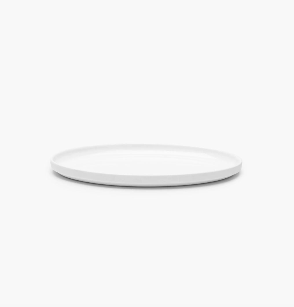 Oval plate M white matt Passe-partout